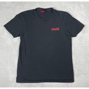 Coca-Cola T-Shirt Men L Black International Languages Logo Graphic Tee
